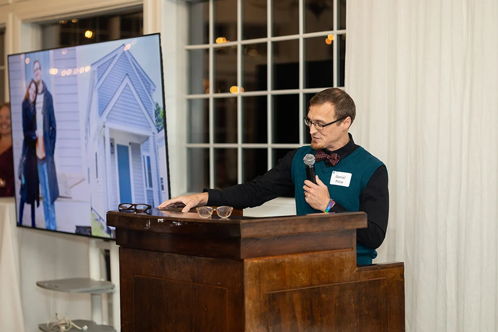 Guest speaker, FHT home lottery winner Daniel Price