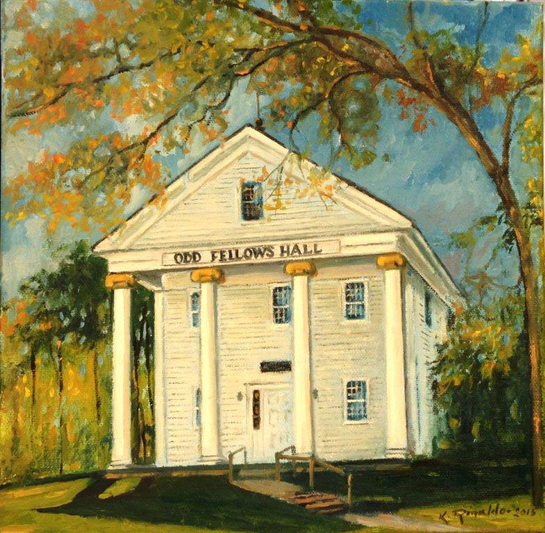 Historic Odd Fellows Hall Painting Falmouth Housing Trust