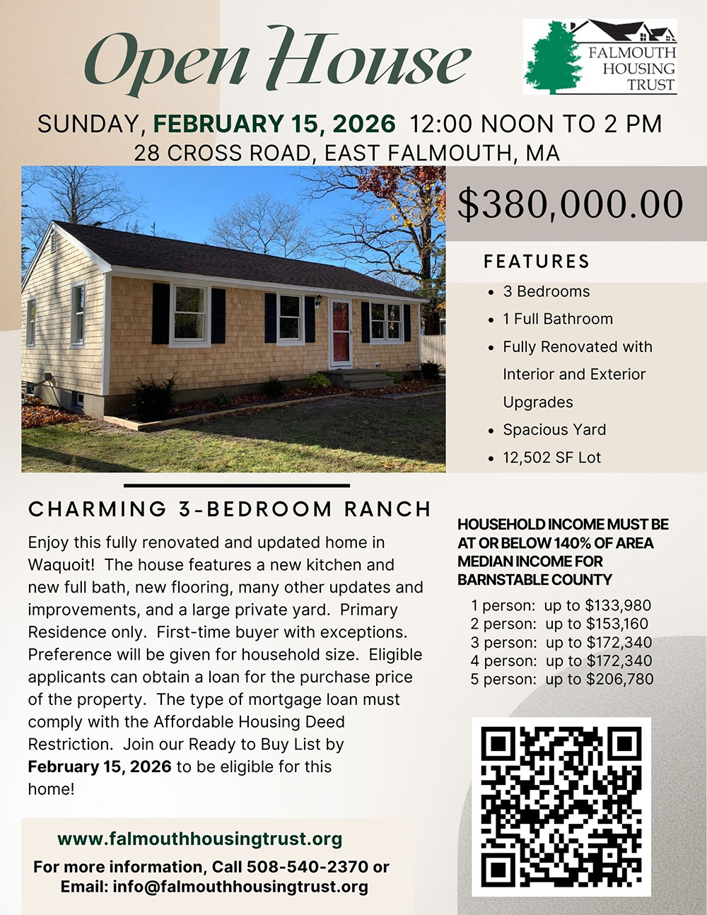 Open House Cross Road East Falmouth