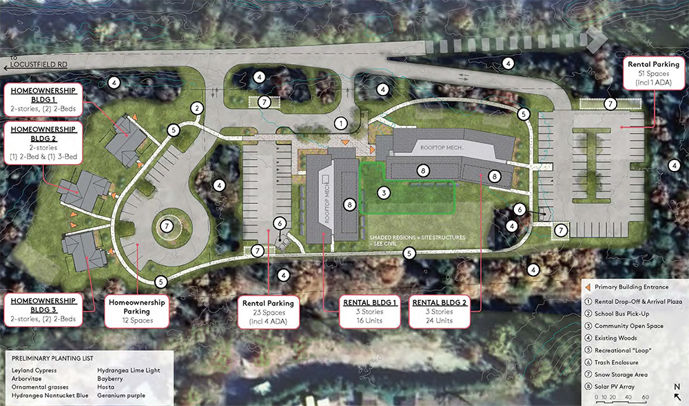 Locustfield Woods map