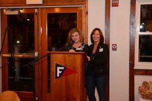 A little podium fun with Annie Connolly and Victoria Chapman   